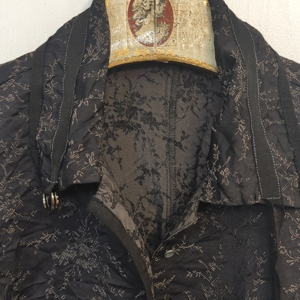 Vintage Lauren Vidal Black Blouse - Picture 3 of 15